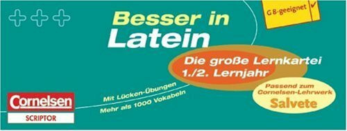 Besser in Latein. Sekundarstufe I. 1./2. Lernjahr. Die große Lernkartei