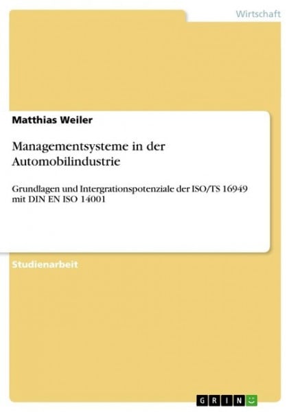 Managementsysteme in der Automobilindustrie