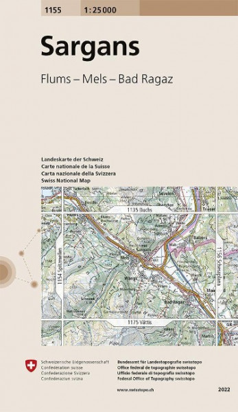Swisstopo 1 : 25 000 Sargans