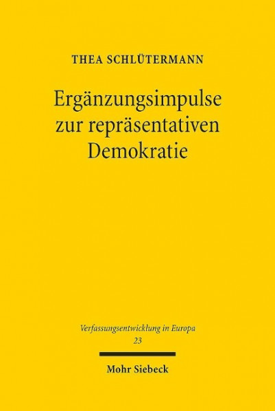 Ergänzungsimpulse zur repräsentativen Demokratie