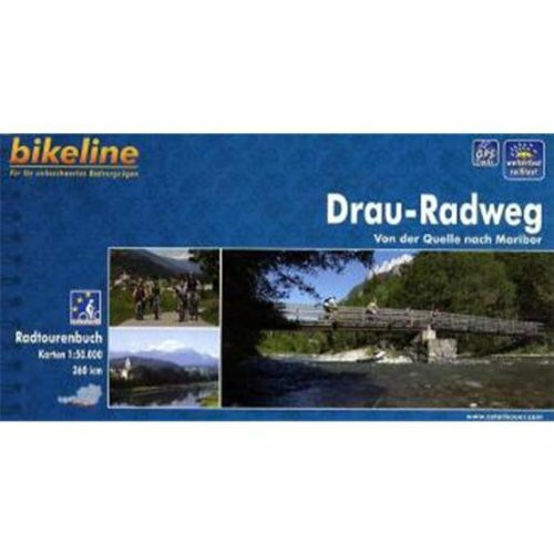 Bikeline Radtourenbuch, Drau-Radweg. Von der Quelle nach Maribor. 1:75000, wetterfest/reißfest