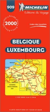 Belgium, Luxembourg (Michelin Maps)