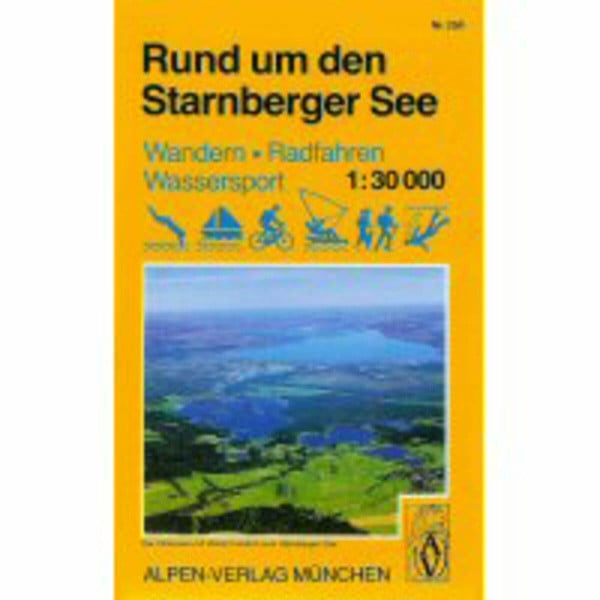 Wander- und Radwanderkarte Starnberger See und Umgebung