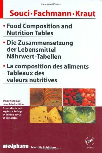 Food Composition and Nutrition Tables, Sixth Edition