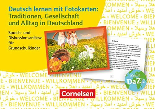 Deutsch lernen mit Fotokarten - Grundschule: Traditionen, Gesellschaft und Alltag in Deutschland - Sprech- und Diskussionsanlässe für Grundschulkinder - 72 Karten