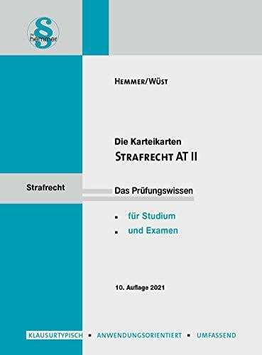 32520 - Karten Strafrecht AT II: Das Prüfungswissen für Studium und Examen (Karteikarten - Strafrecht)