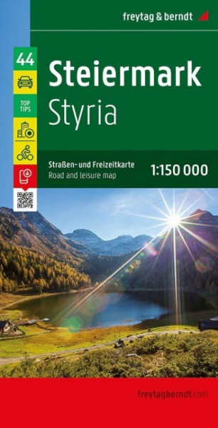 Steiermark, Top 10 Tips, Autokarte 1 : 150 000 lZ bis 2023