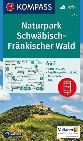 Naturpark Schwäbisch-Fränkischer Wald 1 : 40 000