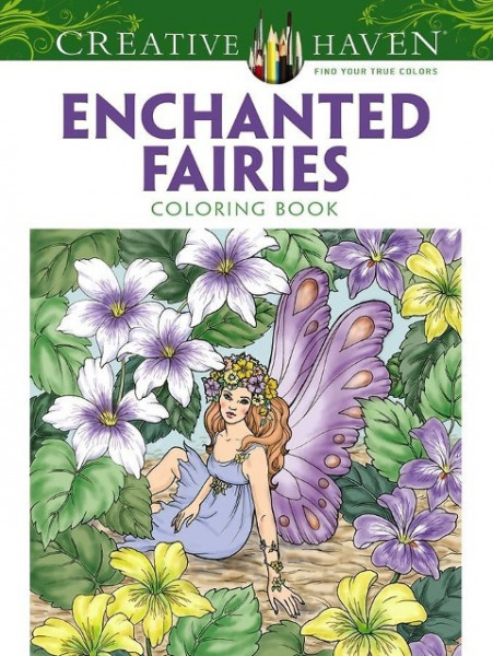 Creative Haven Enchanted Fairies Coloring Book