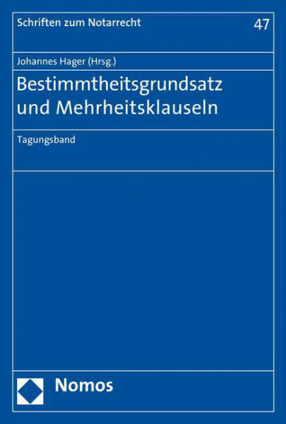 Bestimmtheitsgrundsatz und Mehrheitsklauseln