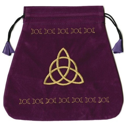 Triple Goddess Velvet Tarot Bag