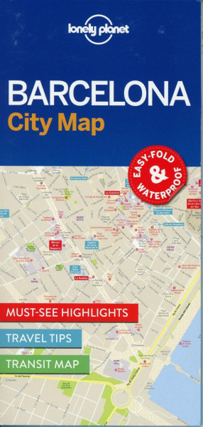 Lonely Planet Barcelona City Map