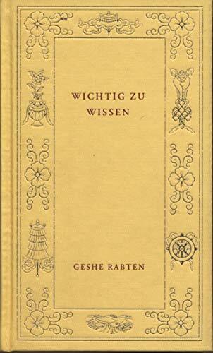 Wichtig zu wissen Wichtig zu wissen