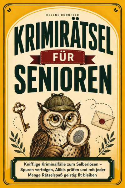 Krimirätsel für Senioren: Knifflige Kriminalfälle zum Selberlösen – Spuren verfolgen, Alibis prüfen und mit jeder Menge Rätselspaß geistig fit bleiben