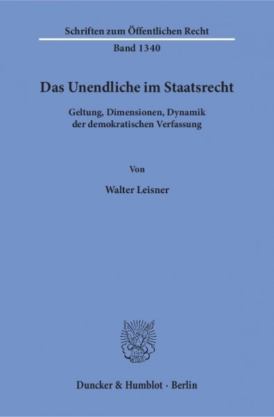 Das Unendliche im Staatsrecht