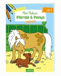 Malbuch ab 3 Jahren - Pferde & Ponys