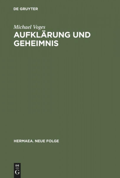 Aufklärung und Geheimnis