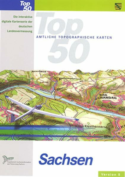 CD-ROM Top50 Sachsen - Version 5.0: Die interaktive digitale Kartenserie der deutschen Landesvermessung (Top50 Sachsen / TopMaps Sachsen / Karten auf CD-ROM, DVD-ROM und Blu-ray)