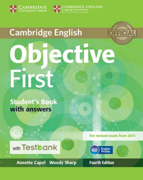Testbank Objective First Fourth edition. Student's Book with answers with CD-ROM with Testbank