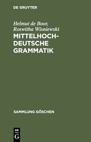 Mittelhochdeutsche Grammatik: Durchgesehen in Zusammenarbeit Mit Helmut Beifuss (Sammlung Göschen, 2209)