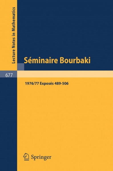 Séminaire Bourbaki