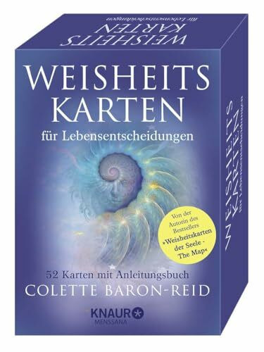 Weisheitskarten für Lebensentscheidungen: 52 Karten mit Anleitungsbuch | Kraftvolle Impulse durch die Orakelkarten der Bestsellerautorin