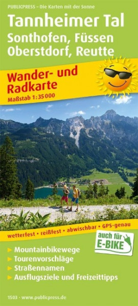 Tannheimer Tal. Wander- und Radkarte 1 : 35 000