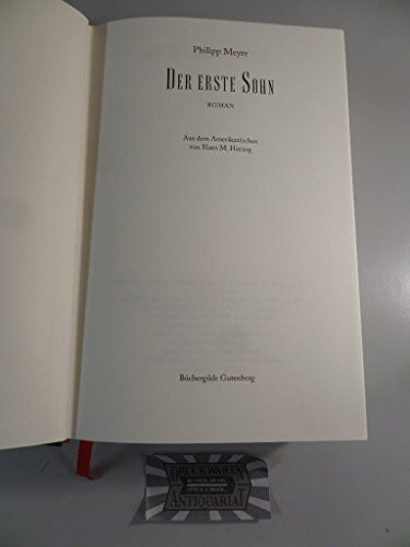 Der erste Sohn: Roman