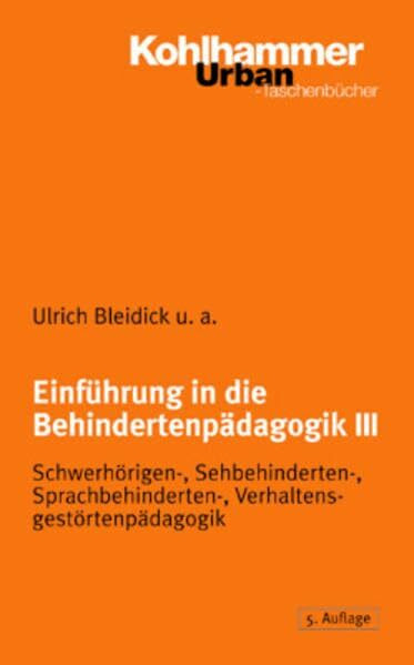 Einführung in die Behindertenpädagogik 3