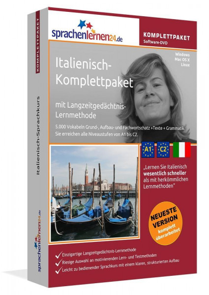 Sprachenlernen24.de Italienisch-Komplettpaket (Sprachkurs)