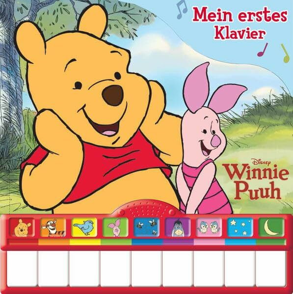 Winnie Puuh, Mein erstes Klavier - Pappbilderbuch mit Klaviertastatur - Vor- und Nachspielfunktion