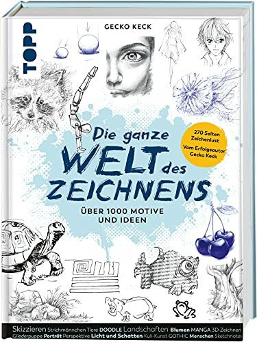 Die ganze Welt des Zeichnens: Über 1.000 Motive und Ideen. 270 Seiten Zeichenlust. Vom Erfolgsautor Gecko Keck