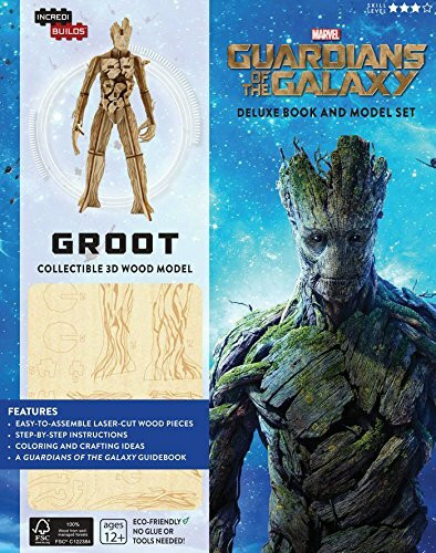INCREDIBUILDS: MARVEL: GUARDIANS OF THE GALAXY GROOT DELUXE BOOK AND MODEL SET