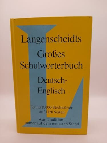 Langenscheidt Grosse Schulwörterbücher: Deutsch-Englisch