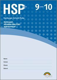 Die Hamburger Schreib-Probe (HSP) 9/10, Ausgabe ab 2015, 5 Testhefte (inkl. Auswertungscodes), Klass