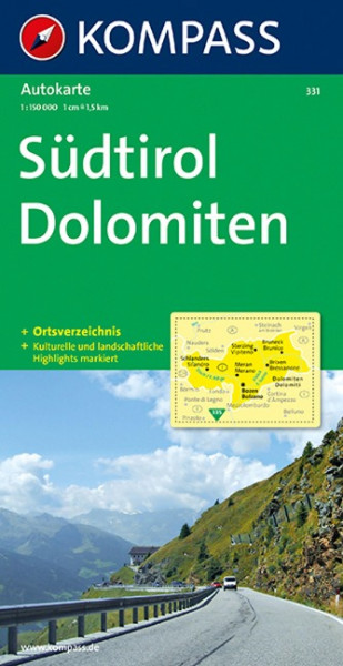 Südtirol - Dolomiten / Alto Adige - Dolomiti 1 : 150 000