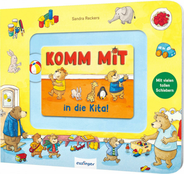 Meine Schiebebahn-Pappe: Komm mit in die Kita: Pappebuch mit tollen Schiebe-Elementen