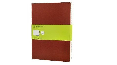Moleskine Cahier Pocket Plain Red Cover XL. 3er Pack