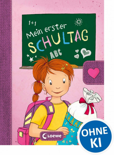 Mein erster Schultag - Mädchen: Eintragbuch zur Einschulung für Mädchen - Erinnerungsbuch zum Schulstart - Geschenke für die Schultüte (Eintragbücher)