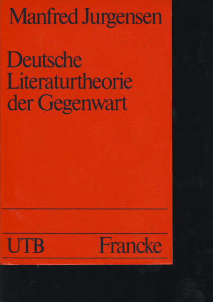 Deutsche Literaturtheorie der Gegenwart. Georg Lucacs, Hans Mayer, Emil Staiger, Fritz Strich.