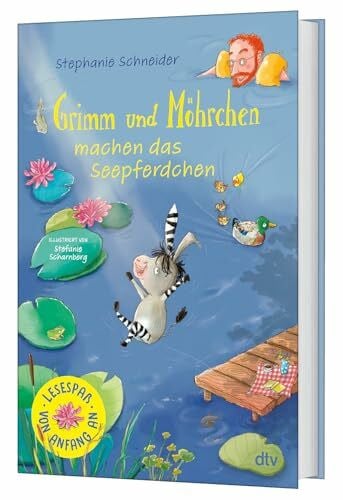 Grimm und Möhrchen machen das Seepferdchen: Ein Erstlese-Abenteuer für Zesel-Fans ab 7. Lesen lernen mit Quizfragen und Rätseln zu jedem Kapitel (Grimm-und-Möhrchen-Erstlesebücher, Band 2)