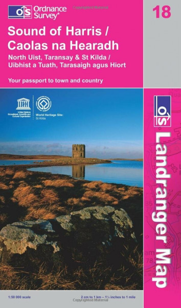 Sound of Harris, North Uist, Taransay and St.Kilda (OS Landranger Map)