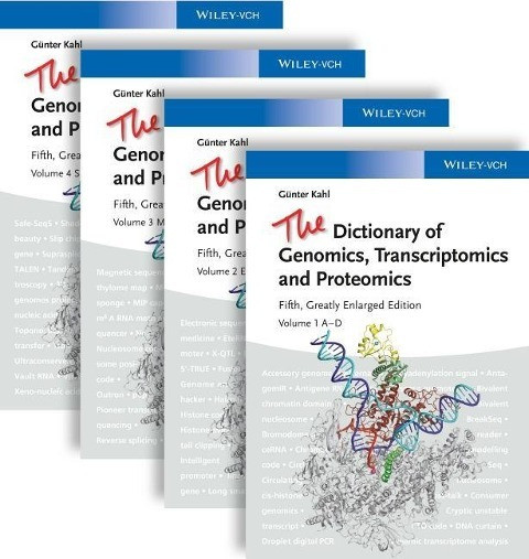 The Dictionary of Genomics, Transcriptomics and Proteomics. 3 volumes