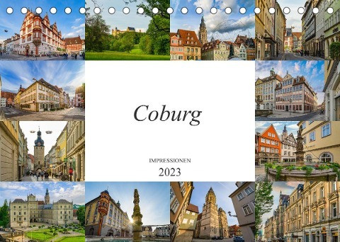 Coburg Impressionen (Tischkalender 2023 DIN A5 quer)