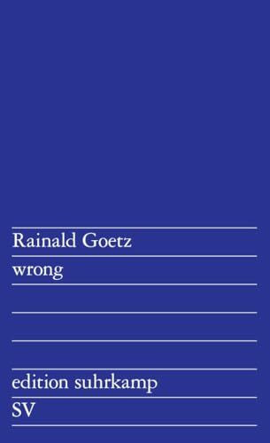 wrong: Textaktionen (edition suhrkamp)
