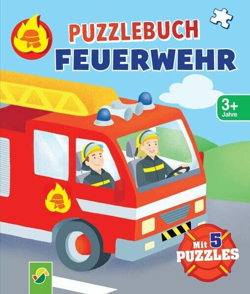 Puzzlebuch Feuerwehr: Mit 5 Puzzles