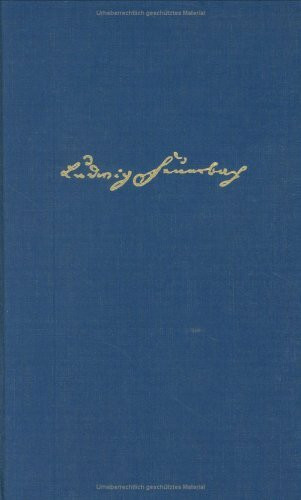 Ludwig Feuerbach. Gesammelte Werke. Nachlaß II (Erlangen 1830-1832)