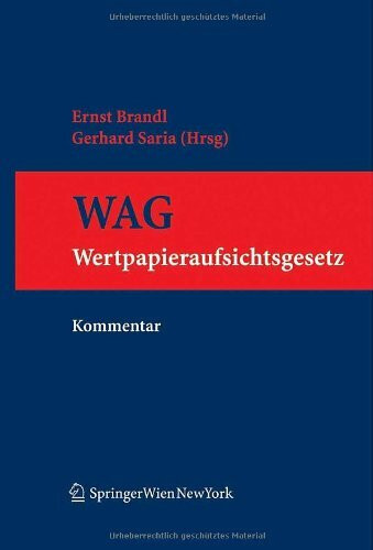 Wertpapieraufsichtsgesetz: Kommentar
