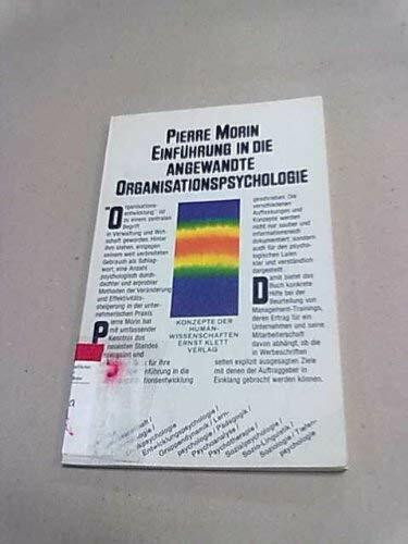 Einführung in die angewandte Organisationspsychologie