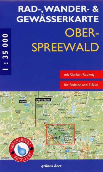 Oberspreewald 1 : 35 000 Rad-, Wander- und Gewässerkarte